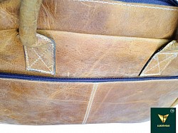 Crazy top grain leather vintage laptop bags