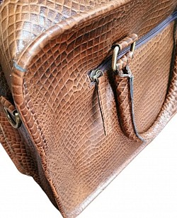 Top grain leather laptop business bags