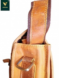 Top grain leather sling bags